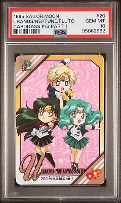 PSA 10 1995 Sailor Moon Carddass Pretty Soldiers Part 1 20 Uranus/Neptune/Pluto