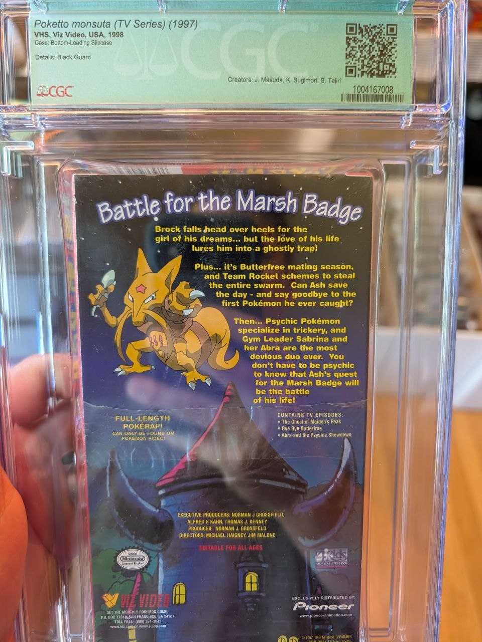 Sealed VHS 9.4 A+ Signed Auto Pokemon Pioneer Psychic Surprise CGC Graded