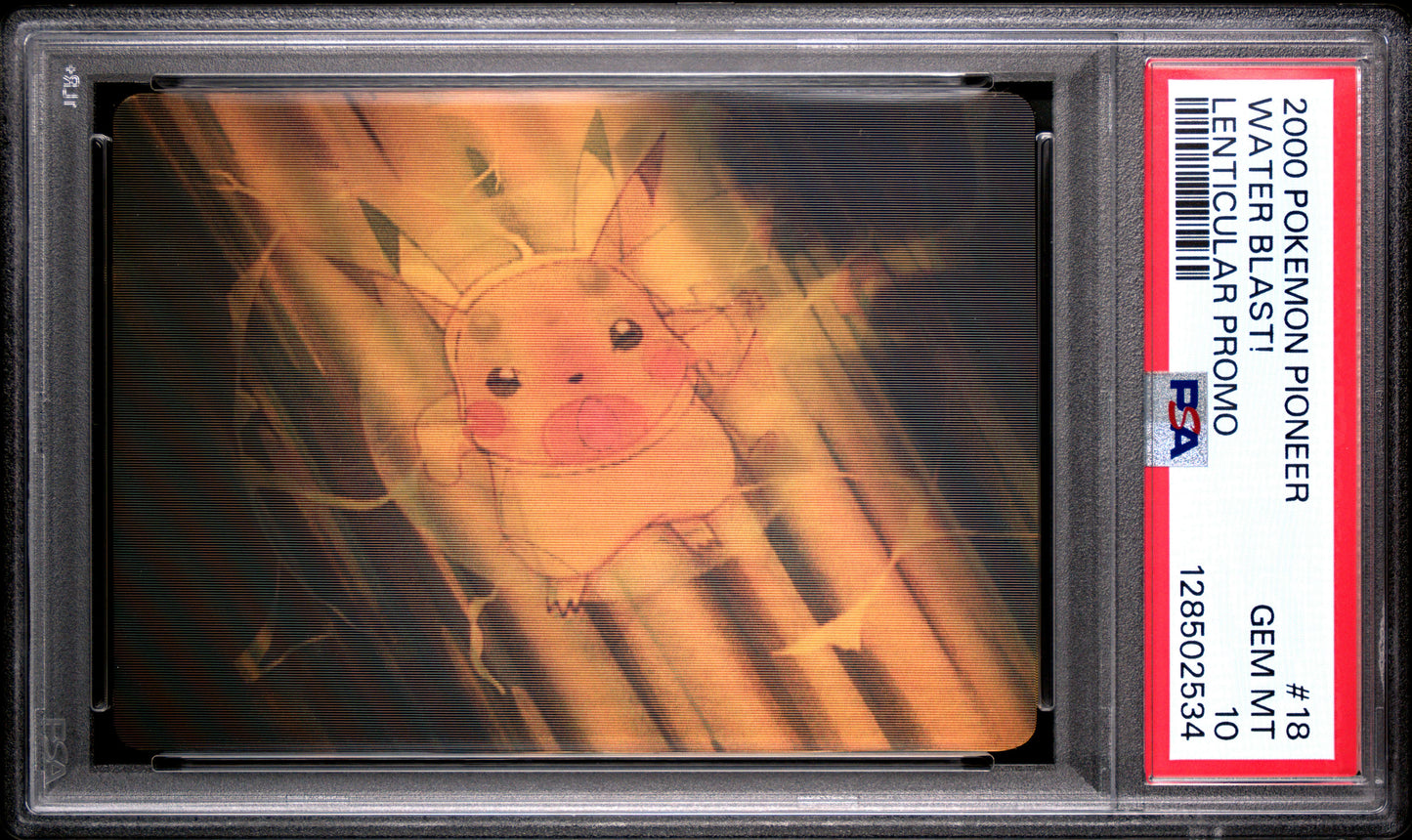 PSA 10 Pop 16 Pikachu Water Blast! #18 Pokemon VIZ VHS Pioneer Lenticular C34