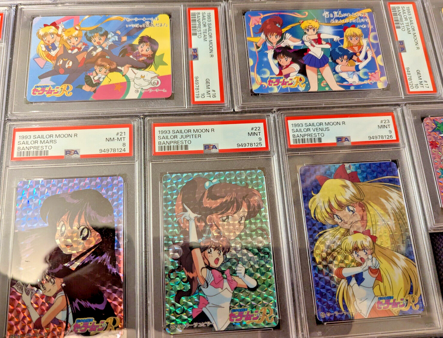 Complete Squential PSA 10-9 Sailor Moon R 1993 Banpresto Set READ DESCRIPTION!