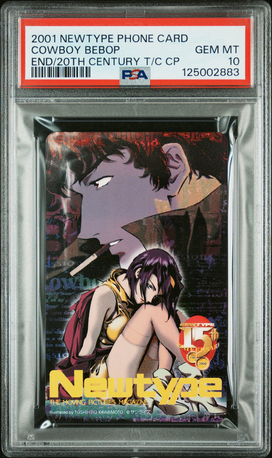 PSA 10 Cowboy Bebop #CWB Anime 2001 Phone Card NTT C83
